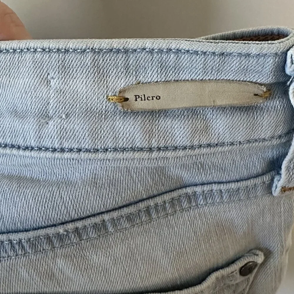Anthropologie Pilcro & the Letterpress Light Denim Skinny Jeans - Size: 25